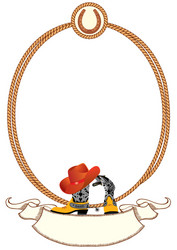 Cowboy rope frame Royalty Free Vector Image - VectorStock