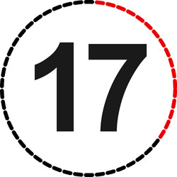 numbers numerals dial time duration and schedule vector image