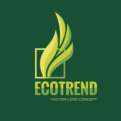 ecotrend - logo template concept vector