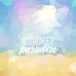 summer tropical beach background vector