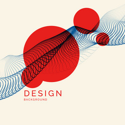 abstract background with dynamic waves vector image