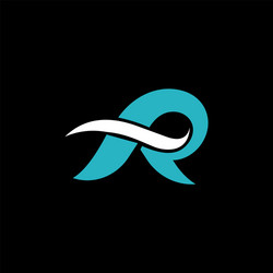 Initial letter ar logo or r design Royalty Free Vector Image