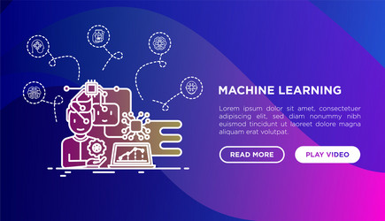 programmer is developing ai concept vector image