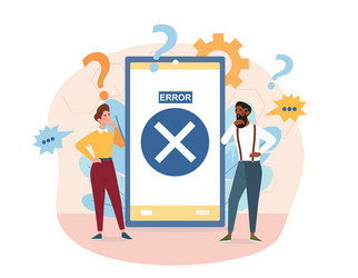 concept operating system error warning vector image