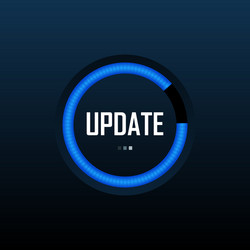 system software update and upgrade concept vector image