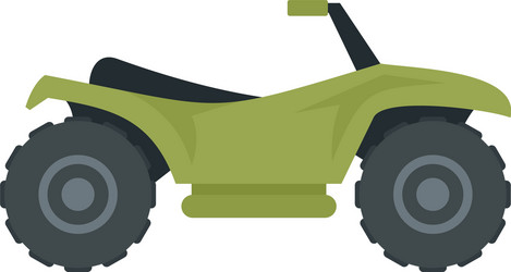 Terrain quad bike icon flat style vector