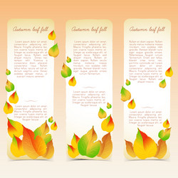 abstract bright seasonal floral vertical banners vector