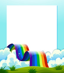 Nature view with the cloud board blank space Vector Image