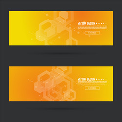 Futuristic Cube Header vector image