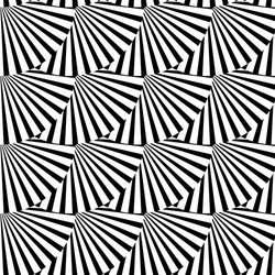 Geometric monochrome pattern with overlapping vector