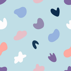 Simple seamless pattern with random shapes vector