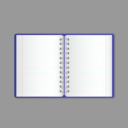 template layout beautiful realistic open notebook vector image
