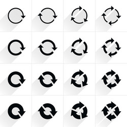 Refresh Arrow Icons - Cycle Repeat Reset vector image