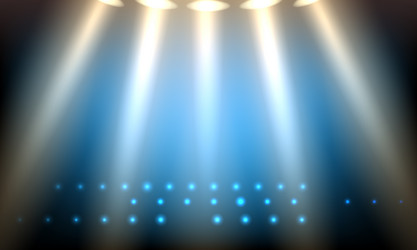 Blue stage lighting Royalty Free Vector Image - VectorStock