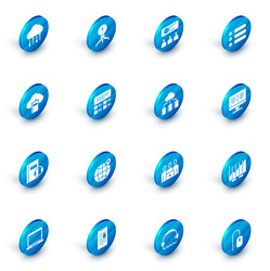 set web camera training presentation task list vector image