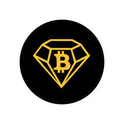 bitcoin diamond bcd digital cryptocurrency vector