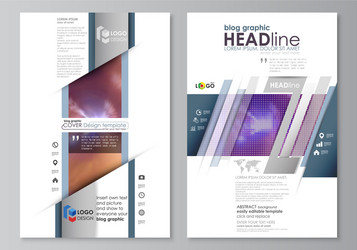 blog graphic business templates page website vector image