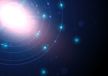 circuit technology background with hi-tech digital vector