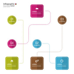 comparative chart with templates for presentation vector image