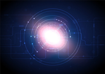 Circuit technology background with hi-tech digital vector