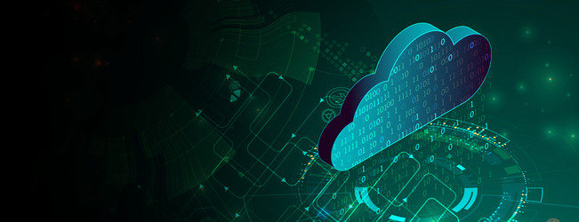 cloud computing conceptabstract connection vector image