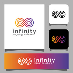 Infinite Loop Logo - Gradient Style vector