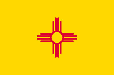 Flag of new mexico usa vector