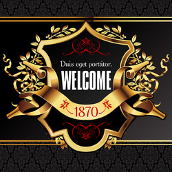Single royal label Royalty Free Vector Image - VectorStock