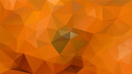 Abstract irregular polygonal background orange vector