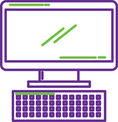 computer keyboard device technology digital vector image