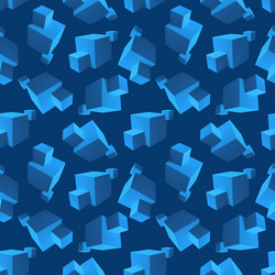 abstract seamless pattern with overlapping blue vector image