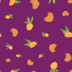 Oranges citrus seamless repeat pattern design vector
