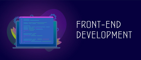 front-end development concept vector