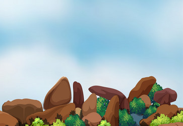 Big and small rocks Royalty Free Vector Image - VectorStock