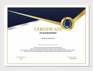 Certificate background modern design template Vector Image