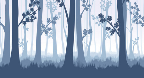 Birch trees seamless pattern Royalty Free Vector Image