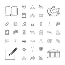 37 education icons vector