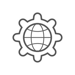 global setting icon perfect use for print media vector image