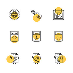 gear cutter calender html file pdf css vector image