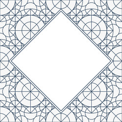 Linear geometry background with frame vector