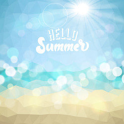 summer tropical beach background vector