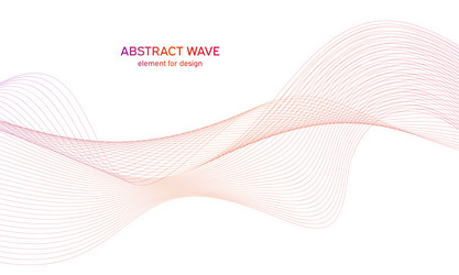 abstract colorful wave element for design vector image
