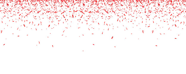 Christmas valentines day red confetti on white vector