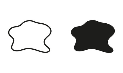 irregular liquid design form organic blob random vector image