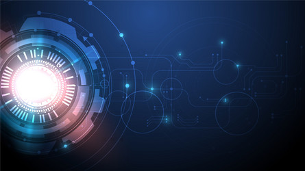 circuit technology background with hi-tech digital vector image
