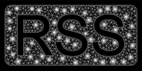 flare mesh carcass rss with spots vector image