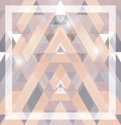 geometric shining pattern with triangles vector image