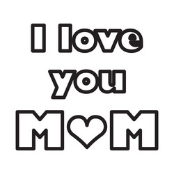 Mothers day icon vector