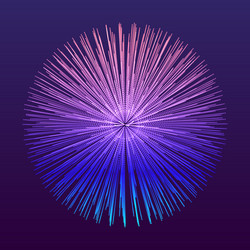 3d abstract sphere array with dynamic particles vector