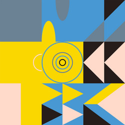 abstract repetitive pattern design vector image